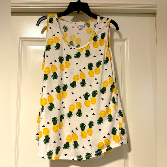 Lularoe Pineapple Tank Top 2XL - Picture 2 of 5